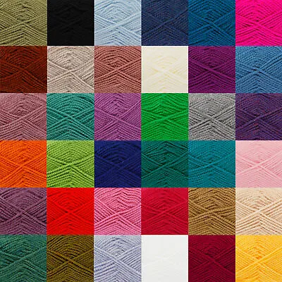Chunky 100g Ball Acrylic Yarn Big Value Wool King Cole Free Knitting Pattern • £5.30
