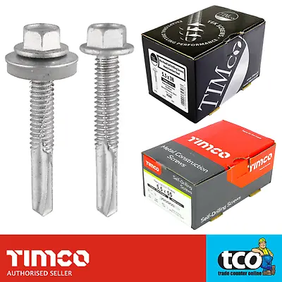 £11.55 • Buy Timco Roofing Screws | Self Drilling Hex Head | TEK HEAVY Section Steel 100 Box