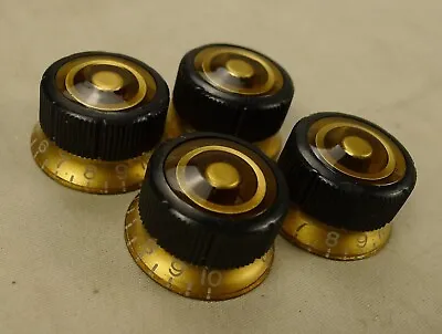 4 Pieces Genuine Ibanez Artist Volume Tone Speed Knob For Les Paul Gold US Ship • $19.99