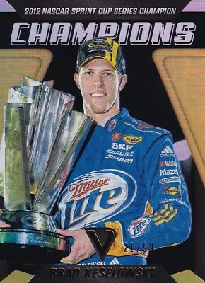 Panini 2018 Victory Lane Brad Keselowski #c12 21/99 Champions Gold Parallel Card • £6.99