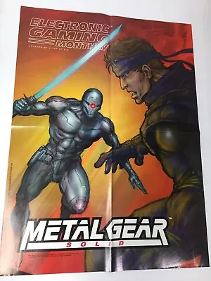 Metal Gear Solid Promo Poster - Electronic Gaming Monthly Oct 111 (13 X 20 1/4) • $55