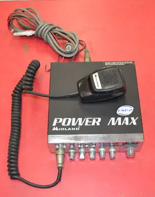 Midland 77-250CXL Power Max CB Transceiver & V1.1 Mic UNTESTED FREE SHIPPING! • $99.99