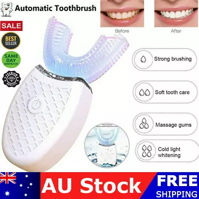 $24.99 • Buy Wireless Automatic 360°Electric Sonic Toothbrush Teeth Whitening Silicone Brush