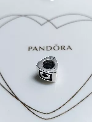 Genuine Pandora Silver Solid Letter  C  Charm 925 ALE • £10