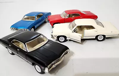 Kinsmart 1:43 4 X 1967 Chevrolet Impala Diecast Pull Back 12.5cm Classic Vintage • $90