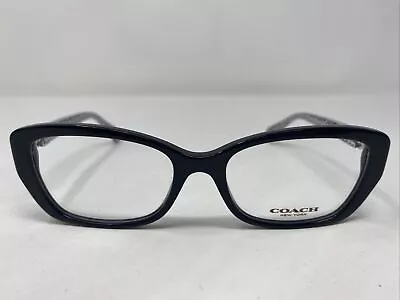 Coach HC 6051 (Elvira) 5214 (Black/Sig) 52-17-135 Full Rim Eyeglasses Frame /Y93 • $85