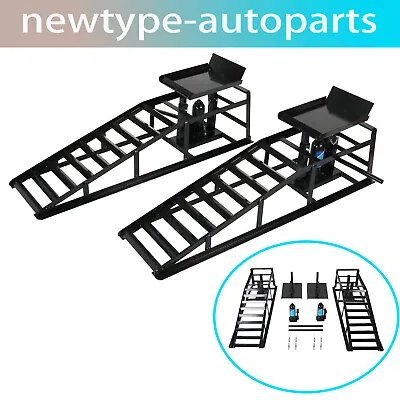 Car Truck Service Ramp Lift Car Jack Hydraulic Elevator 5 Ton 2-Pieces • $183.85