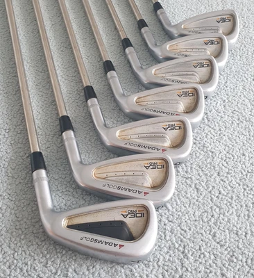 $325 • Buy Adams Idea Pro Forged Iron Set 4-PW Muscle Cavity Back Irons Stiff Flex Shafts