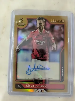 2021-22 Topps Merlin Alex Grimaldo Gold Autograph 32/50 Benfica SSP • $39.99