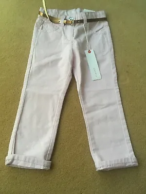 £4.99 • Buy BNWT Esprit Age 2 Years Girls Pink Chinos With Belt RRP £30.50