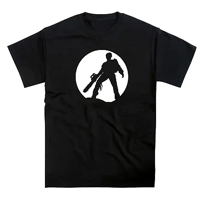 Evil Dead Inspired Ash Chainsaw Moon Silhouette T-Shirt • £12.95