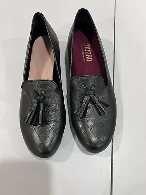 Munro Womens Tallie Black Graphite Loafers Size 7.5 N • $24.99