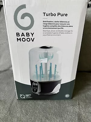 Babymoov Turbo Pure Steam Steriliser And Baby Bottle Dryer With HEPA Filter • £40