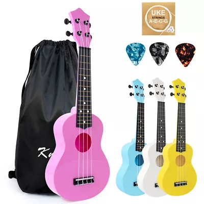 $34.99 • Buy Soprano Ukulele 21 Inch Christmas Toy Kids ABS Uke With Bag Picks String