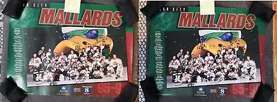 Quad City Mallards Auto Signed Team Posters 18x24 1995-1996 ECHL NHL 1 & 2 • $29.33