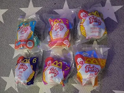 McDonald's Happy Meal Furby Toys Plush Clips 2000 NIP Lot Of 6 • $24