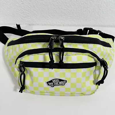 Vans Bum Bag Oversized Street Ready Sunny Lime Checkerboard  • £19.99