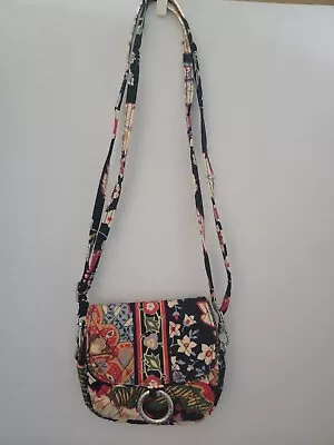 Vera Bradley Versailles Zip Around Wallet With Shoulder/Crossbody Strap 2010 • $11