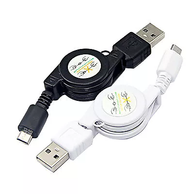 Retractable Micro USB A To USB 2.0 B Male Cable Sync Data Charger For Android 20 • $7.61