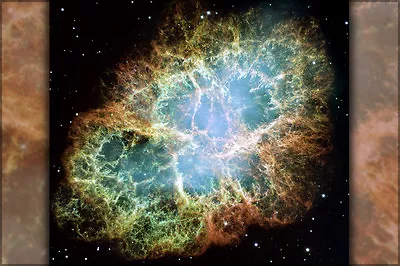 Poster Many Sizes; Crab Nebula Hst • $24.03