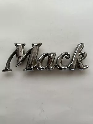 Mack Script Emblem.   B Series.   Used Condition As Shown • $15