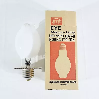 NOS EYE Mercury HF175PD E39/41 H39KC175/DX 175W Mercury Vapor Lamp Bulbs • $24.99