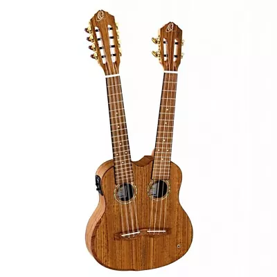 $799 • Buy ORTEGA Hydra Double Neck Tenor Ukulele Acoustic/ElectricTwin Neck 4 And 8 String