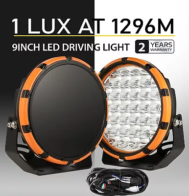 9Inch LED Driving Light Spot Round Spotlight Headlights Fog Light LED Work Light • $135.99