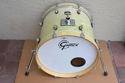 GRETSCH 18  CATALINA CLUB BASS DRUM In WHITE MINT FADE For YOUR DRUM SET! J35 • $337.46