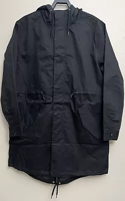 H&M Parka Hooded Jacket Black Mens Size Medium M New • $71.99