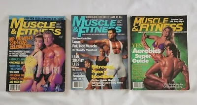 Muscle And Fitness Magazines Lot Of 3 Jan. 1994 July 1994 And Aug. 1992 Issues • $4.87