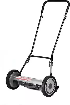 18-Inch 5-Blade Push Reel Walk-Behind Lawn Mower 18-Inch 5-Blade Manual Grey • $124.19