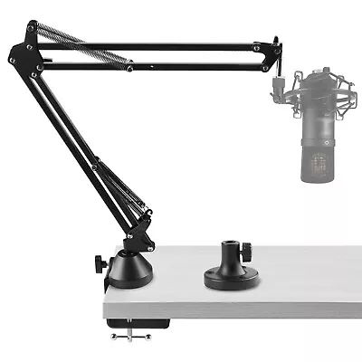 £37.14 • Buy Geekria Microphone Boom Arm Mount For Takstar, Sennheiser, TZ, Nady, APEX