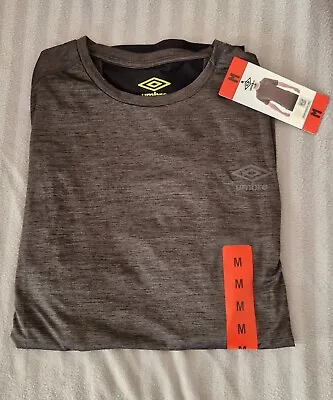 Umbro Dark Grey Sports T-shirt Brand New With Tags - UK Size Medium • £5.99