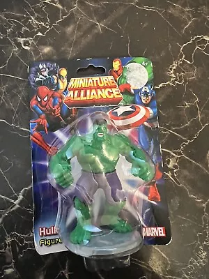 2013 Marvel Miniature Alliance Hulk Green Action Figure 3  New And Sealed • $5.99