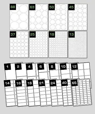 Rectangle & Round Printer Labels Laser/inkjet Printers Pallet Parcel Labels • £4299.95