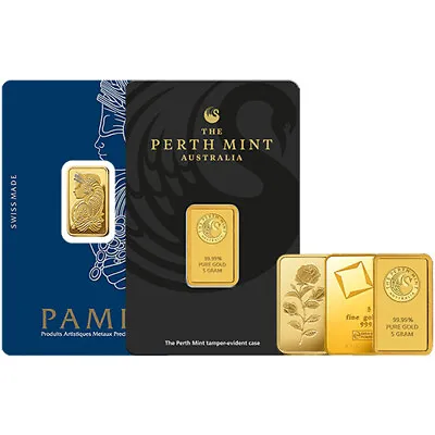 5 Gram Gold Bar (Varied Condition Any Mint) • $409.02