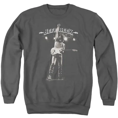 Jeff Beck Guitar God Crewneck Sweatshirt Licensed Music Rock Roll Charcoal • $24.49