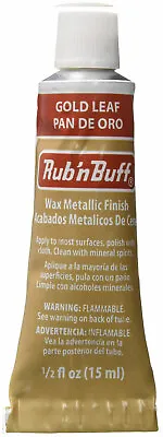 Amaco Rub 'N Buff Wax Metallic Finish Gold Leaf 0.5-Fluid Ounce • $8.97