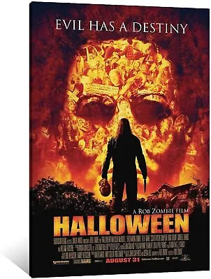 Horror Movie Halloween Michael Myers Canvas Art Poster Wall Art Picture Print • $59.99