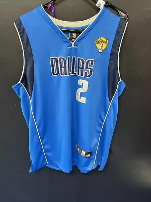 Blue Dallas Mavericks #2 Jason Kidd NBA Finals T-shirt Child Size 52 Nice Adidas • $69.99
