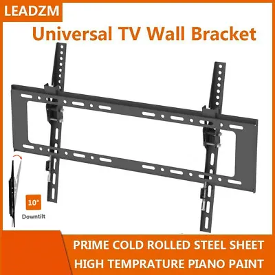 Slim TV Wall Bracket Tilting 10° For 32 37 42 46 50 55 60 65 70 Inch Plasma LCD • £7.95