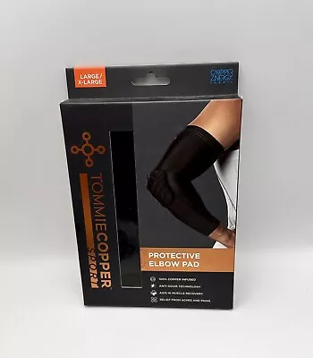 Tommie 100% Copper Infused Sport Protective Elbow Pad Black Large/ X-Large New • $7.64