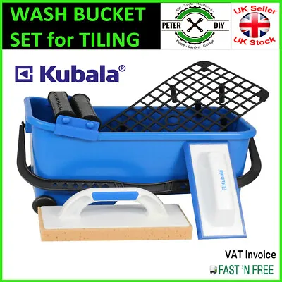 £9.97 • Buy WASH BUCKET Tiling GROUTING CHAMBER Tiles Cleaning Wash Sponge Trowel FLOAT SETS