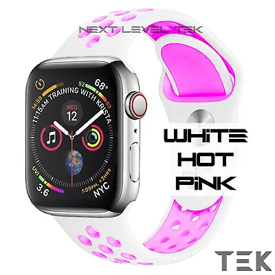 $6.29 • Buy Silicone Nike Sport Strap For Apple Watch Band 38/40/42/44mm Series SE 6 5 4 321