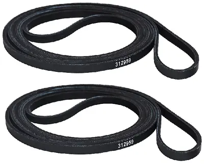 312959 Dryer Drum Belt For Maytag Y312959 LB234 NEW 100  5 Rib 4 Groove - 2-PACK • $12.64