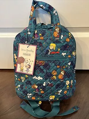 NEW Vera Bradley PEANUTS FALL MEADOW Mini Totepack Backpack Bag - EXACT • $149.99