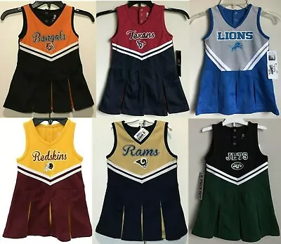 $10.26 • Buy New NFL Infant Toddler Girls Cheerleader Outfit One Piece Top Size 18M 2T 3T 4T