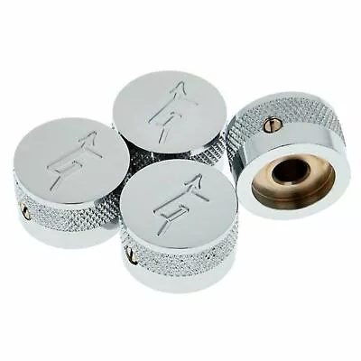 Gretsch  G  Logo Replacement Knobs For Solid Shaft Pots Chrome Set Of 4 • $44.99