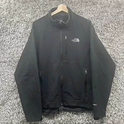 The North Face Apex Jacket Mens Large Black Full Zip Softshell • $25